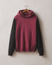 Men's Colorblock Midweight Pullover - Zinfandel Black